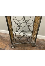 Grape Themed Small  Metal Wine Bottle Rack