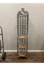 Grape Themed Tall Metal Wine Bottle Stand