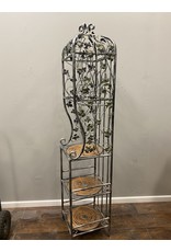 Grape Themed Tall Metal Wine Bottle Stand