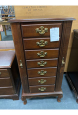 Queen Anne Style Jewelry Chest with 6 Drawers