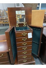Queen Anne Style Jewelry Chest with 6 Drawers