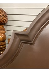 Dark Wood  Arched Full/Queen Size Headboard/ bed Frame