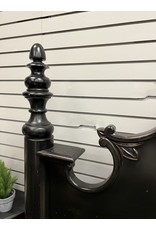 Black Painted King Size Ornate Bed
