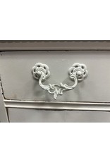 White Painted Ornate Kneehole Desk