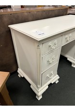 White Painted Ornate Kneehole Desk