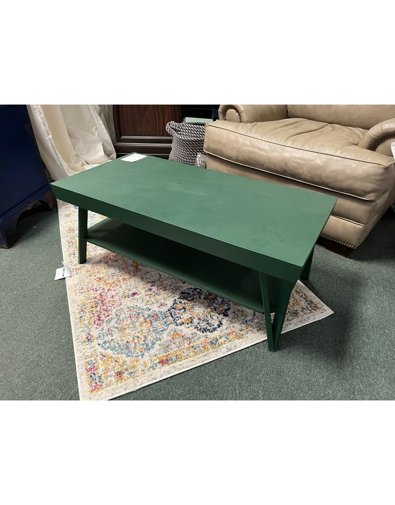 Emerald Green Mid Century Coffee Table