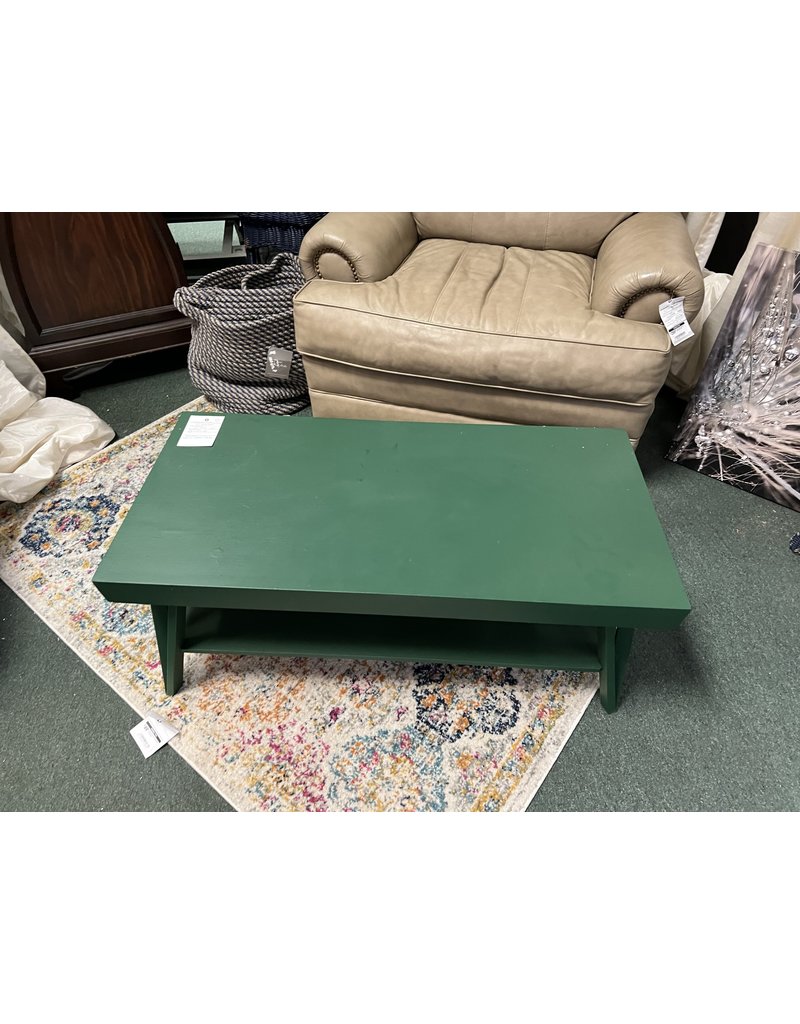 Emerald Green Mid Century Coffee Table