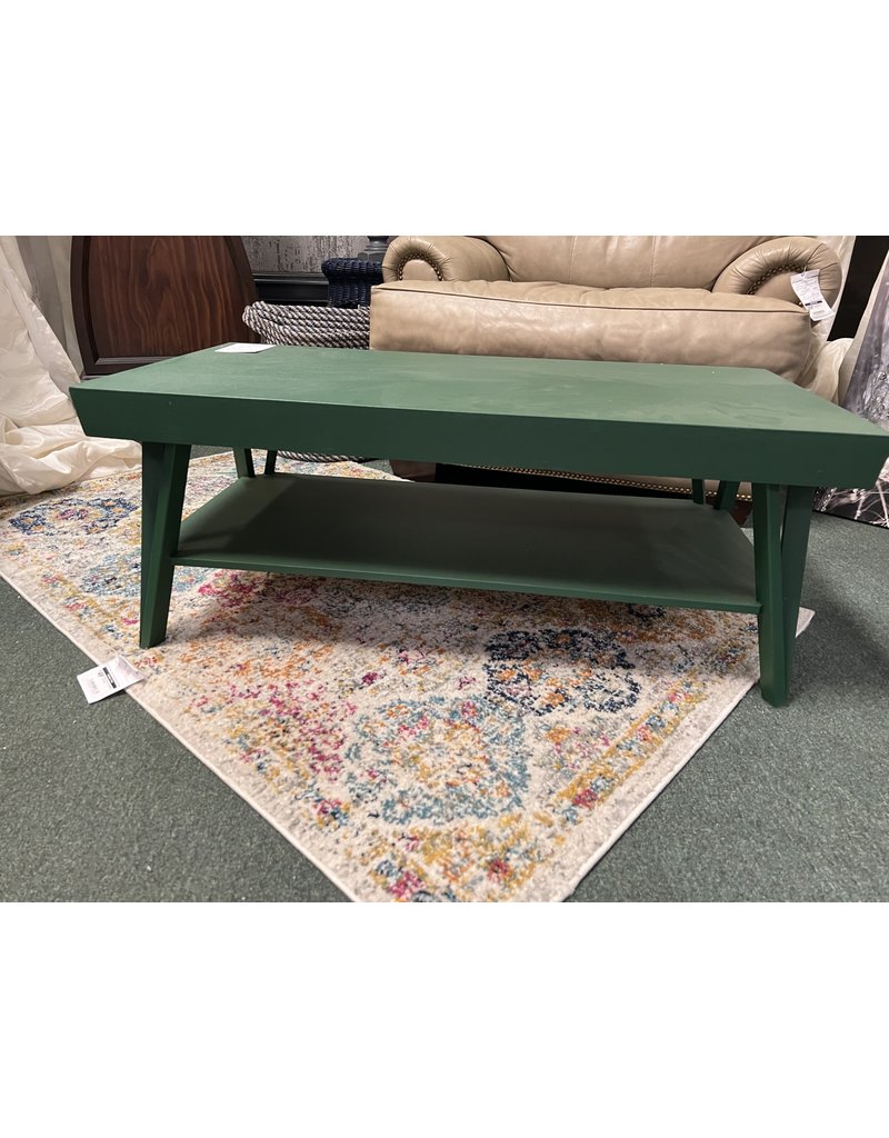 Emerald Green Mid Century Coffee Table