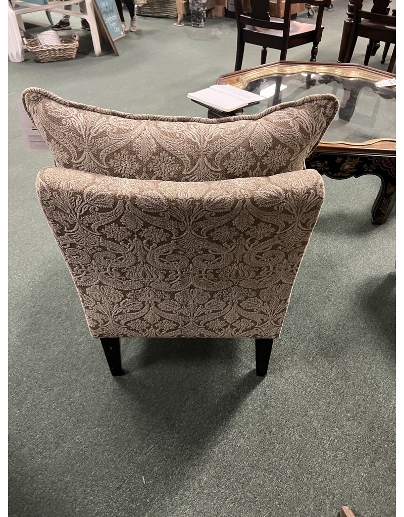 Tan Damask Pattern Slipper