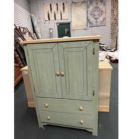 Green and Blonde Chest of Drawers
