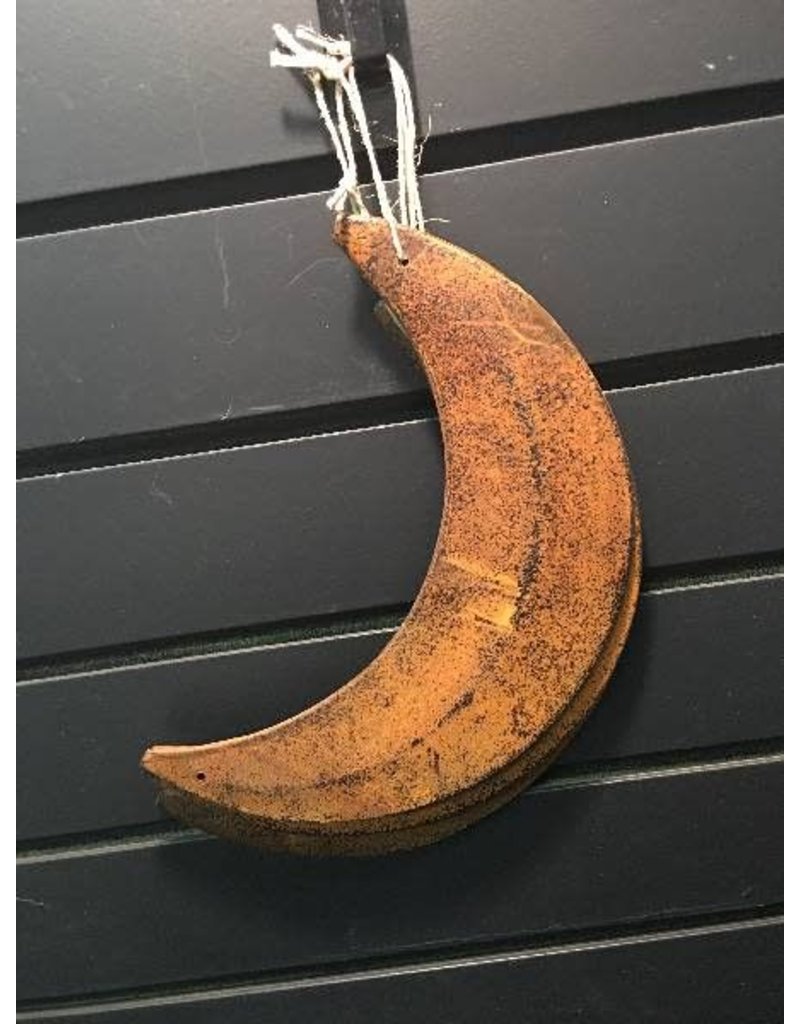CWI Gifts Rust & Black Moon 8"