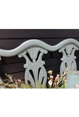 repurposed Shelf Made from a Bench