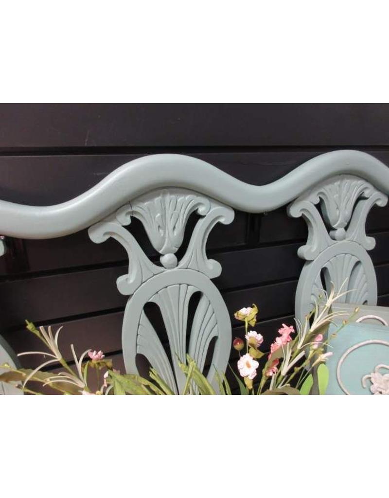 repurposed Shelf Made from a Bench