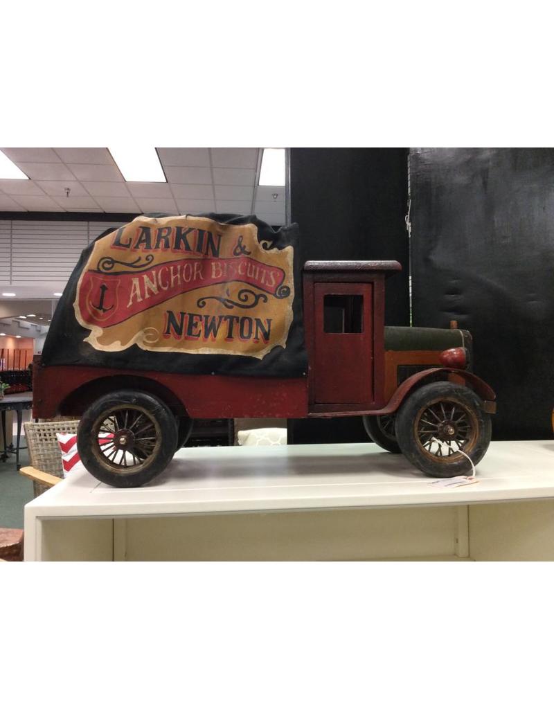Vintage Wooden Toy  Delivery Truck