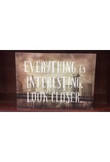 "Look Closer" cityscape wall decor