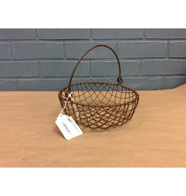 CWI Gifts Wire Mesh Basket Rust