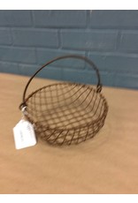 CWI Gifts Wire Mesh Basket Rust