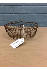 CWI Gifts Wire Mesh Basket Rust