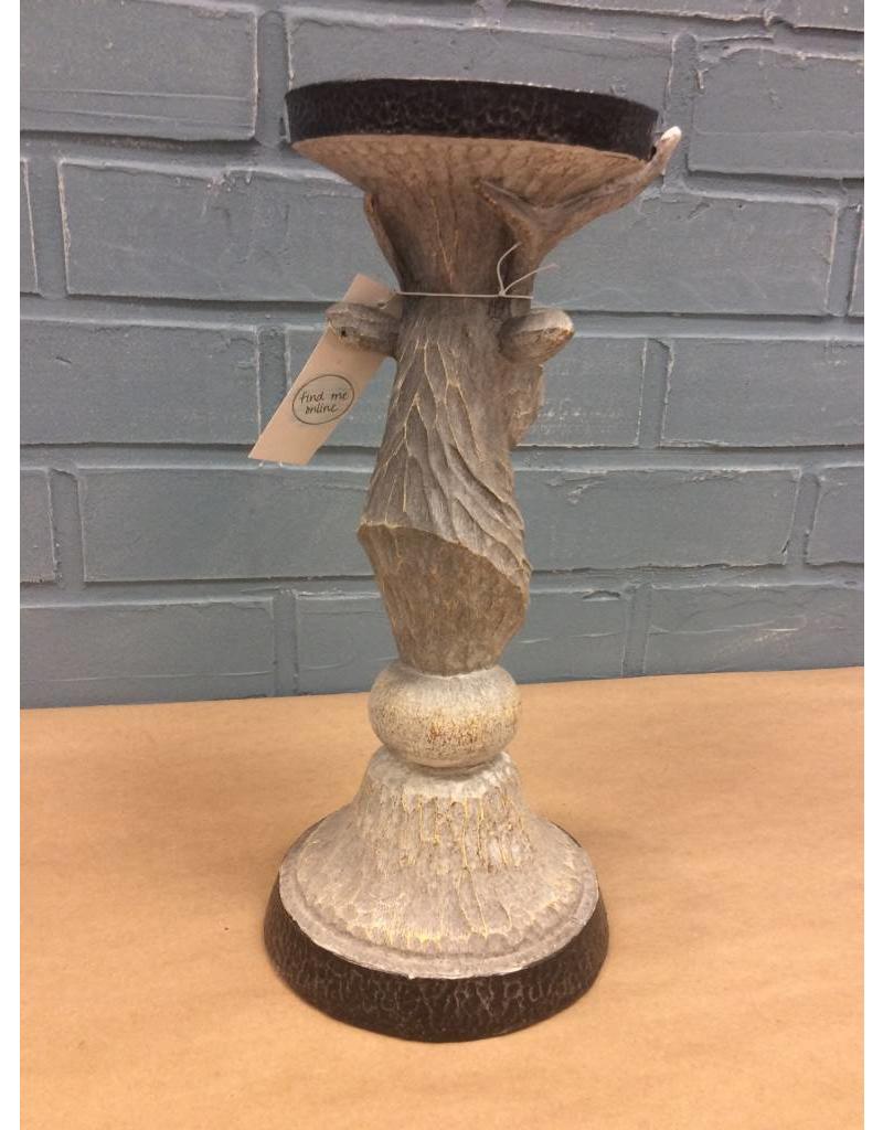 REINDEER PILLAR HOLDER 11"