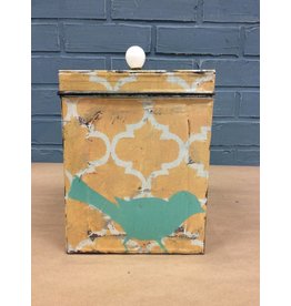 Large Bird Tin Box