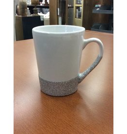 White Glitter Mug