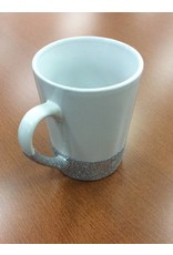 White Glitter Mug