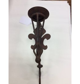 Rusty Iron Candle Sconce