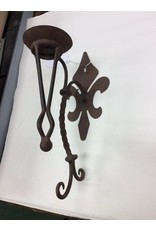 Rusty Iron Candle Sconce
