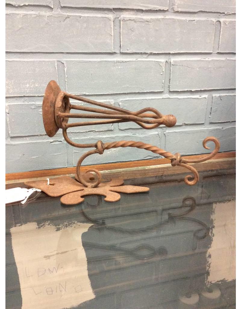 Rusty Iron Candle Sconce