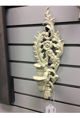 Pair Ornate Metal Wall Sconces