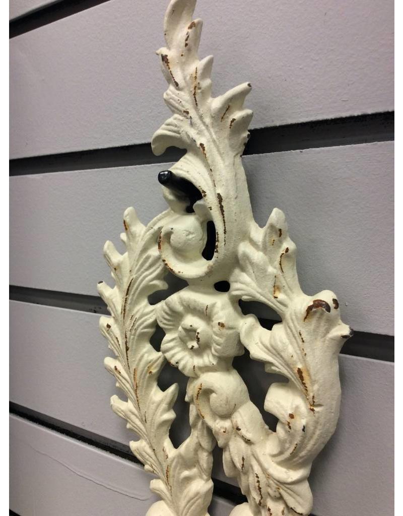 Pair Ornate Metal Wall Sconces