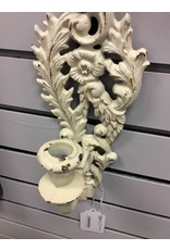 Pair Ornate Metal Wall Sconces