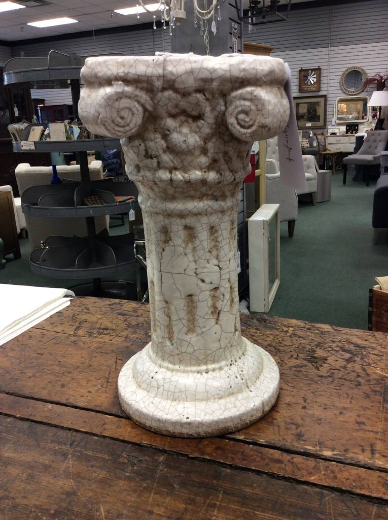 Ivory Column Pedestal Display - Heirloom Home