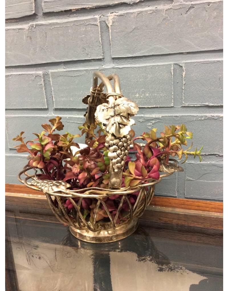 Purple Succulent Pick 9"