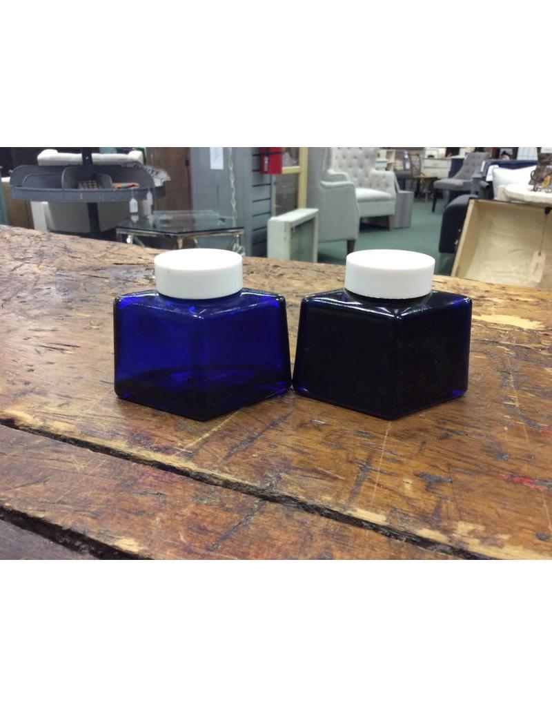 Vintage Parker Cobalt Glass Ink Bottle