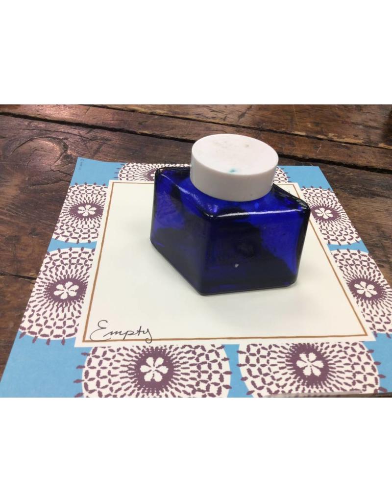 Vintage Parker Cobalt Glass Ink Bottle