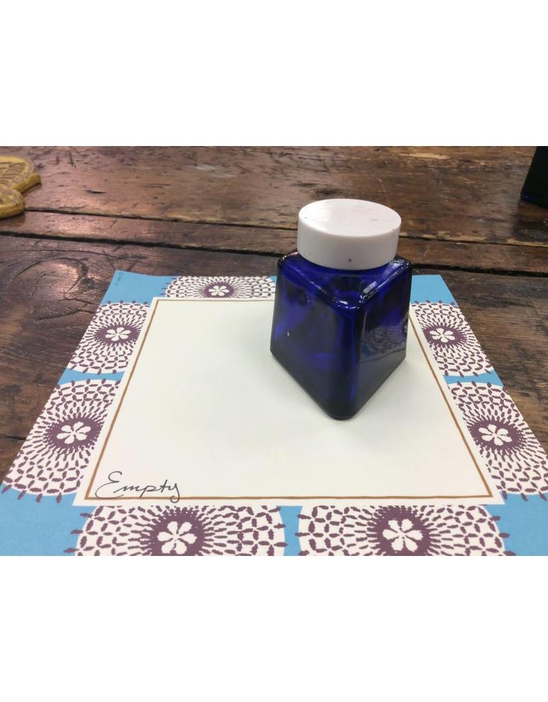 Vintage Parker Cobalt Glass Ink Bottle