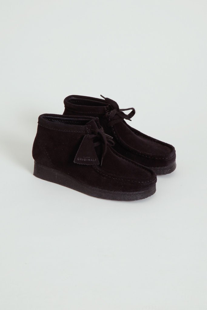clarks suede black