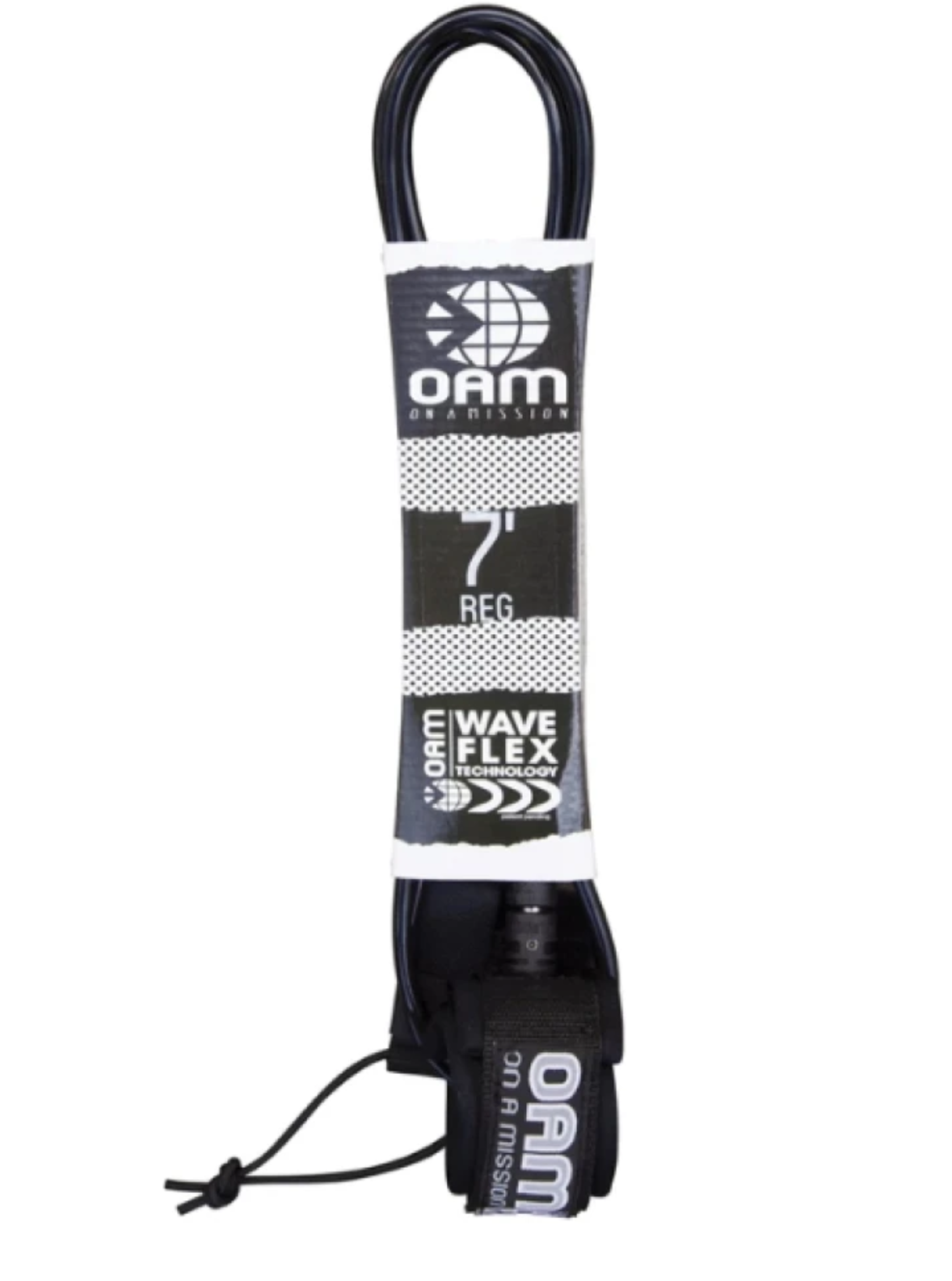 OAM REGULAR 7' LEASH BLK USA