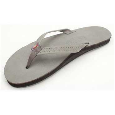 grey rainbow flip flops