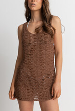 RHYTHM maddie knit scoop neck mini dress