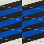 Framed Print on Canvas: Stripes #04 on Canvas
