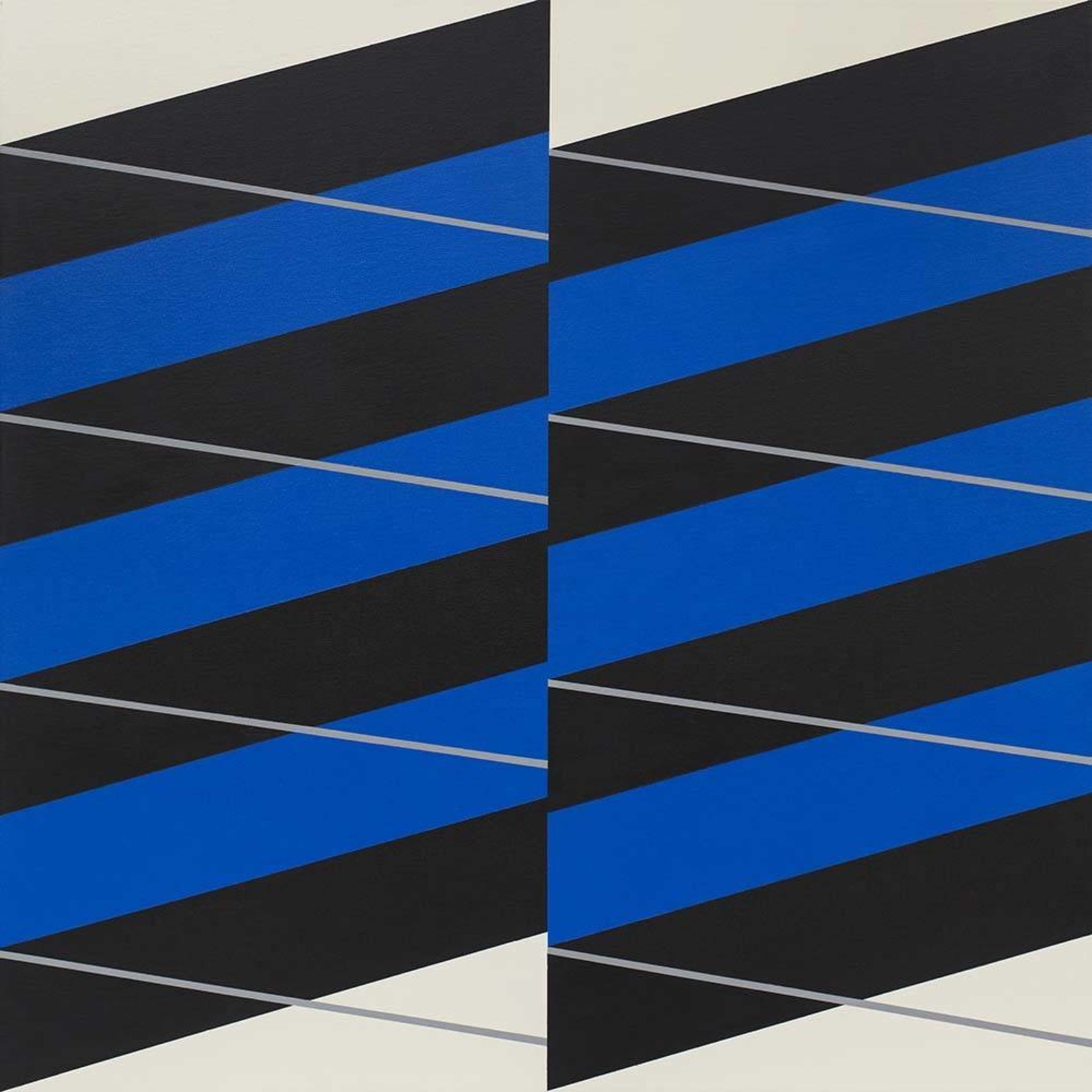 Framed Print on Canvas: Stripes #04 by Rodrigo Martin