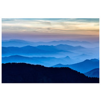 The Picturalist LED Backlit Fabric Print Metal Box: The Blue Mountains