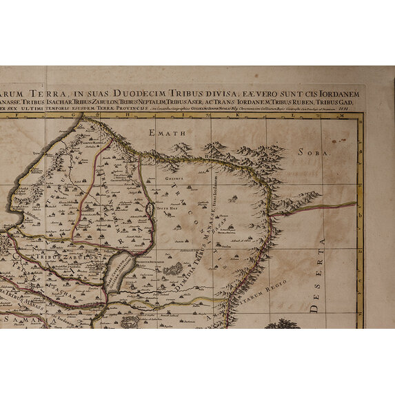 The Picturalist | Fine Art Prints on Paper Antique Map of Judea and the Twelve Tribes