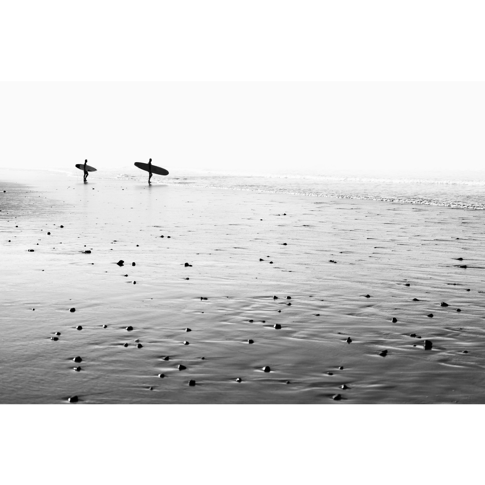 Framed Print on Rag Paper: Morning Surf by Enric Gener