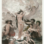 Framed Print on Rag Paper: The Birth of Venus
