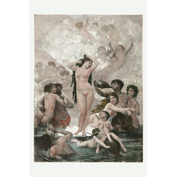 Fine Art Print on Rag Paper The Birth of Venus, XIX Century Illustration