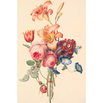 Framed Print on Rag Paper: A Bouquet