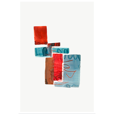 Framed Print on Rag Paper: Color Study 3 By Encarnacion Portal Rubio